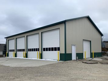 large bay commercial pole building